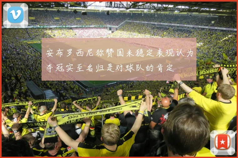 安布罗西尼称赞国米稳定表现认为夺冠实至名归是对球队的肯定