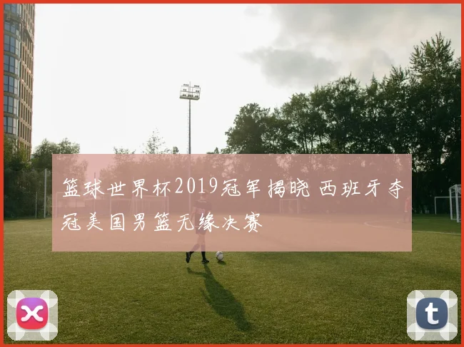 篮球世界杯2019冠军揭晓 西班牙夺冠美国男篮无缘决赛